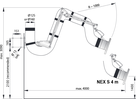 Bras d'aspiration NEX-S Nederman avec clapet d'étranglement Ø 160mm