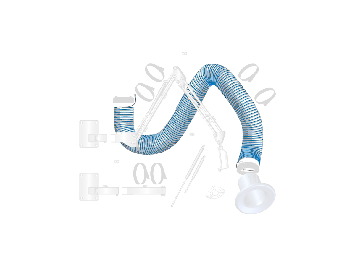 Tuyau de rechange pour bras NEX DX/S Nederman 3m