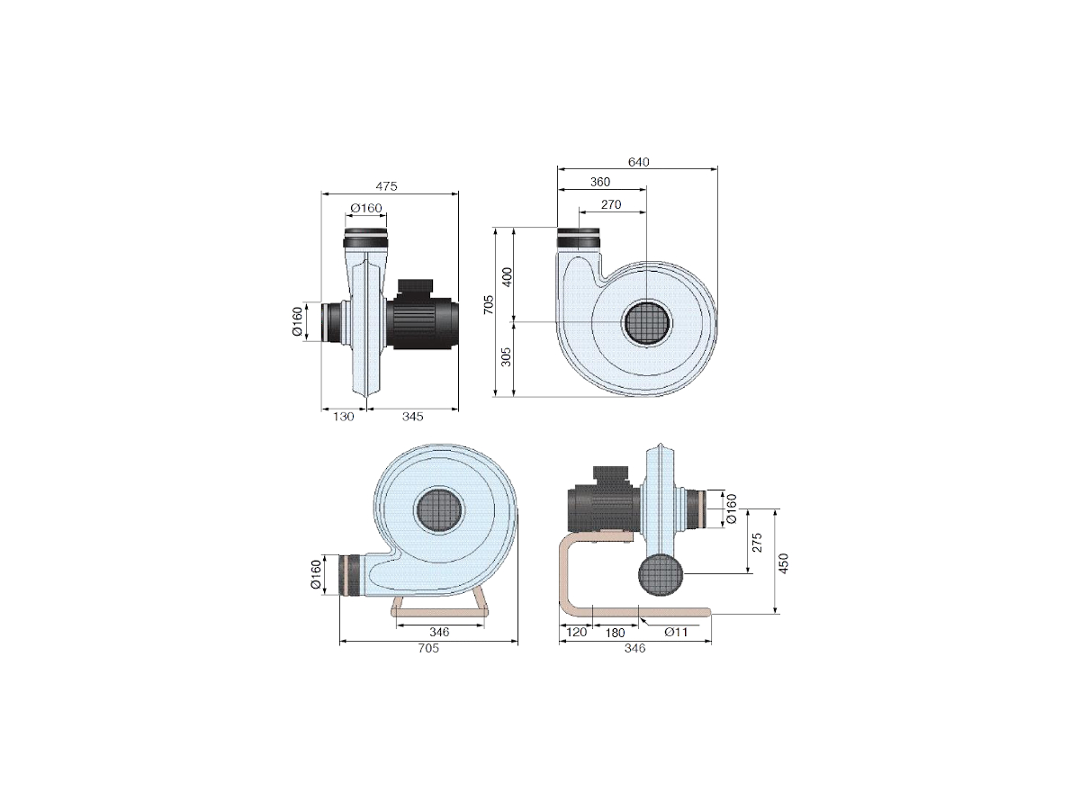 Ventilateur Nederman série N29