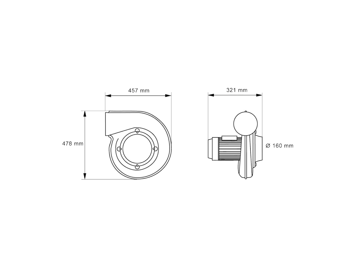 Nederman Ventilator N16, 3-Phasen